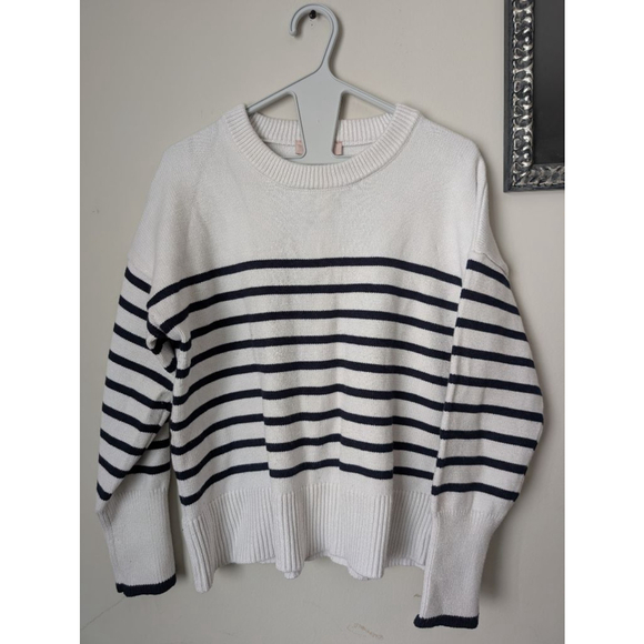 Philosophy Republic Clothing Sweaters - Philosophy Republic Clothing XL Striped Crew Neck Sweater, women's